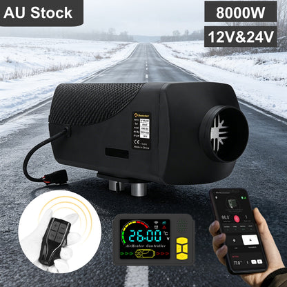 Sunster A2200BS Diesel Heater 8KW 12/24V, Traditional Bluetooth Version